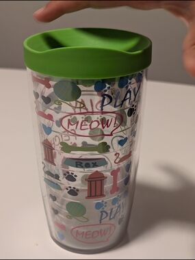tervis Green Lid Pet-Themed Double Wall Tumbler